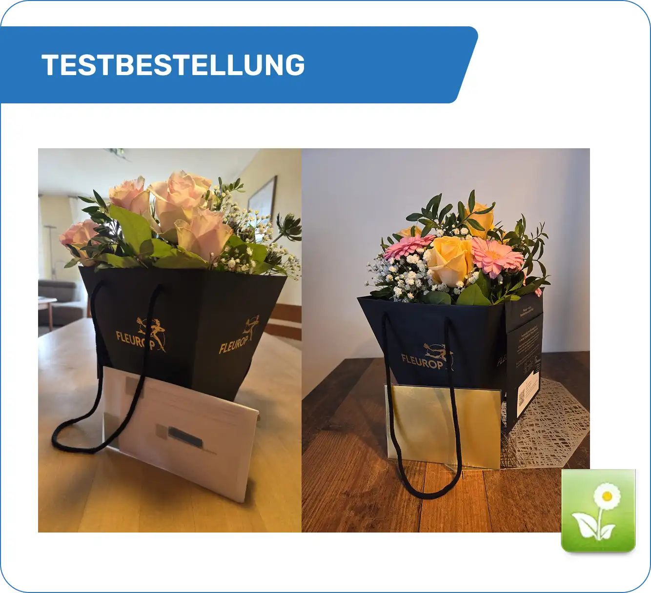 Blumenstrauß 'Schön, dass es dich gibt' mit Standard-Karte