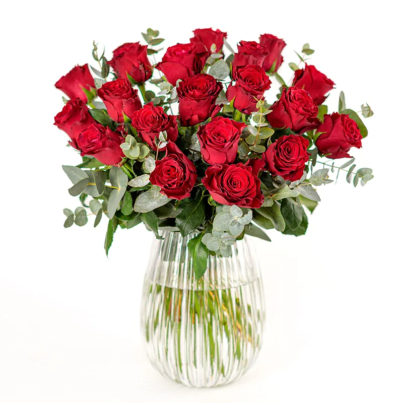 Rote Rosen & Eukalyptus