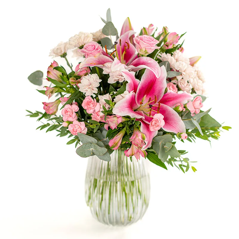 Blumenstrauß rosa Lilien