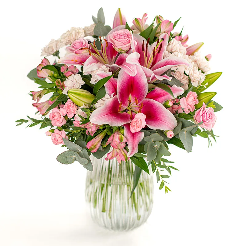 Blumenstrauß rosa Lilien
