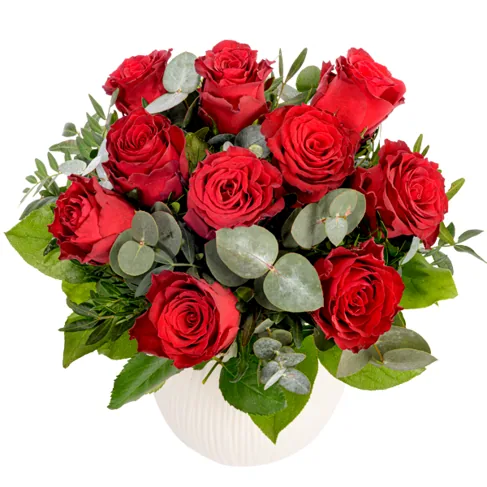 Roter Rosenstrauß