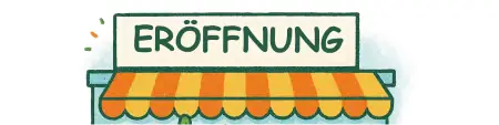 Blumen zur Geschäftseröffnung