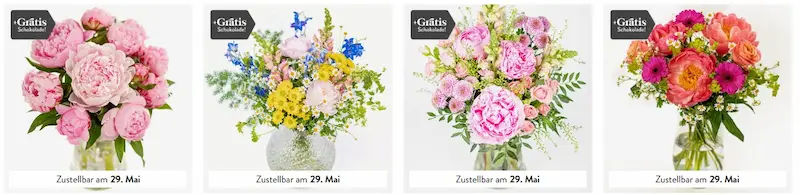Pfingstrosen-Sträuße bei Euroflorist